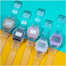 Wristwatches Fashion LED Waterproof Watches Men Women Digital Sports Multi-Function Student Date Cool Rubber Watch