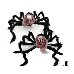 Other Festive Party Supplies Halloween Spider Simation Skl Bar Haunted House Horror Ornament Decor Home Props Drop Delivery Garden Dh2Re