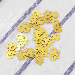 Party Decoration Table Birthday Confetti40Th Anniversary Number Wedding Glitter Sprinkles Scatters Numbers Old Decor Metallic Decorations