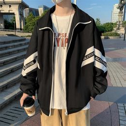 Men's Jackets High Quality Trendy Street Jacket Ins Hong Kong Sports Style Loose Versatile Baseball Suit Men's Japanese And Korean