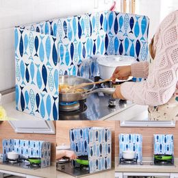 Kitchen Storage Aluminium Foldable Gas Stove Baffle Plate Frying Pan Oil Splash Protection Screen Kichen Accessories