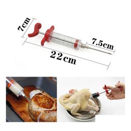 Meat Poultry Tools Top Selling Bbq Syringe Marinade Injector Turkey Chicken Flavour Kitchen Cooking Syinge Accessories Drop Deliver Dhdah