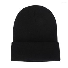 Berets Spot Supply Cotton Knit Hat Flanged Winter Outdoor Warm Couple