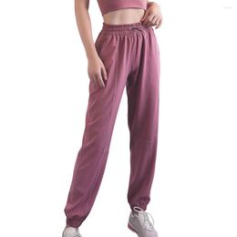 Men's Pants Lady Sweatpants Quick Dry High Waist Comfortable Solid Colour Ankle-banded Sports Wear Drawstring Loose Deep Crotch Women Trouser