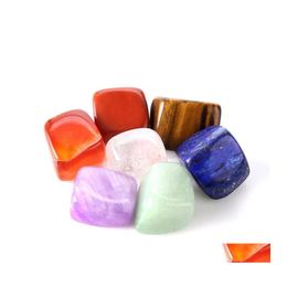 Arts And Crafts Natural Crystal Chakra Stone Mti Colour Irregar Shape Reiki Chakras Healing Stones Exquisite 6 8Cm Cbkk Drop Delivery Otmga