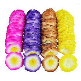 Decorative Flowers 10pcs/lot Plumeria Artificial PE Foam Flower Morning Glory Heads DIY Wreath Headdress Wedding Hawaiian Frangipani