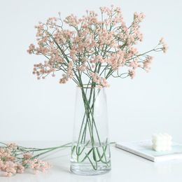 Decorative Flowers & Wreaths Artificial Baby Breath Flower White Gypsophila Diy Arrangement Accessories Party Home Decoration Fake Wedding F