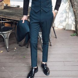 Men's Suits 2023 Fashion Male Spring High Quality Cotton Business Suit Trousers Men's Clothing/Man British Style Casual Pants