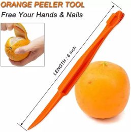 Fruit Vegetable Tools Easy Open Orange Peeler Tools Plastic Lemon Citrus Peel Cutter Vegetable Slicer Fruit Kitchen Gadgets tool FY4072