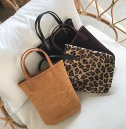 Evening Bags Leopard Pattern Women Bucket Shoulder Bag Solid Color Small Clutch Purse Handbags Fashion Female Mini Casual Tote 2023