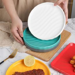 Bowls Nordic Color Glaze Ceramic Plate Home Dining El Pasta Western Steak Creative Tableware