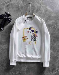 Men's Hoodies & Sweatshirts Designer Hoodie Street Embroidery Floral Print Cotton High Quality Loose Unisex E0CY