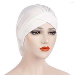Ball Caps Wrap Cap Muslim Hut Turban Rüschen Fashion Solid Frauen Baseball