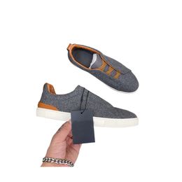 Designer Man Casual Shoes Extravagance Leather Light Sneaker Wholesale Price Canvas Mate Trainers TPU Non-Slip Breathable Sneaker With Box Dustbag 436