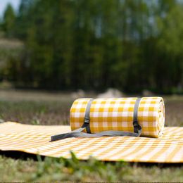 Outdoor Pads Camping Mat Extra Thick Breathable Soft Blanket Folding Waterproof Beach Lattice Picnic