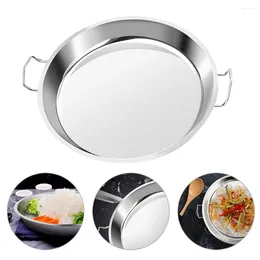 Plates Bbq Steak Serving Steamer Basket For Pot Bathroom Sink Vanity Tray Stainless Steel Camping