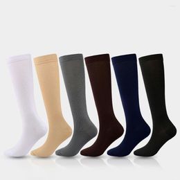 Men's Socks Unisex Compression Long Flight Travel Anti-Fatigue Knee High Stockings Blood Circulation Promotion Slimming