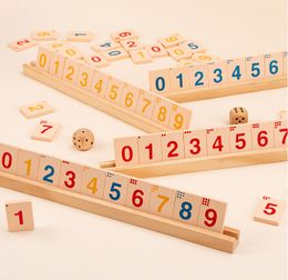 Travel Game Scrabble toys Wooden digital games Children's adult parent-child interaction Intelligence decompression Exercise memory