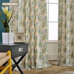 Curtain Curtains For Living Room Modern And Simple European Style Soft Wear-resistant Polyester Cotton Printing Bedroom Countryside