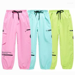 Skiing Pants Quick Dry Women Men Warm Ski Windproof Waterproof Double Snow Protection Leg Opening Thick Winter