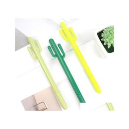 Gel Pens Creative Small Fresh Desert Cactus Styling Pen South Korea Stationery Cartoon Cute Student Prize Dhs Sn3554 Drop Delivery O Dhju3