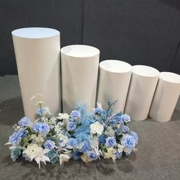 5pcs Products Sashes Round Cylinder Pedestal Display Art Decor Plinths Pillars for DIY Wedding Decorations Holiday ss0118