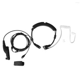 Microphones Onleny Walkie Talkie Stretchable Throat Control Acoustic Tube Headset Earpiece For Motorola XIR P8260/8268/6550/P8200/P8208