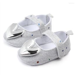 First Walkers Summer Undefined Infant Girls Indoor Soft Sole Sequin Heart-shaped Princess Shoes Baby Walking Girl Boys