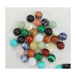 Stone 12Mm Nonporous Loose Reiki Healing Chakra Natural Ball Bead Palm Quartz Mineral Crystals Tumbled Gemstones Hand Piece Home Dec Dhswv