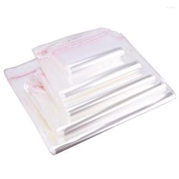 Gift Wrap Resealable Cellophane OPP Poly Bags Clear Self Adhesive Seal Plastic Transport Packaging Masks Individually Packaged