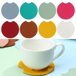 Table Mats Placemats And Round Coasters Faux Leahter Coffee Kitchen Waterproof Easy To Wipe Off For Dining