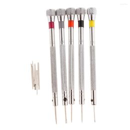 Watch Repair Kits 5pcs Spring Bar Alloy Link Pins Tool With 5 Replacement For