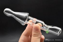 2pcs Labs Hand Classic Tornado Pipes for Smoking Smoke Glass Water Pipes Glass Spoon Pipe hand smoking pipe 2pcs