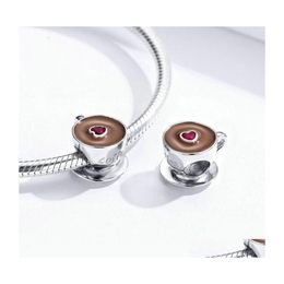 Charms Wholesale High Polish Coffee Charm Beads Fit Pandora Bracelet Diy Jewellery For Girls 100 Genuine 925 Sterling Sier 2264 T2 Dro Dhvpu