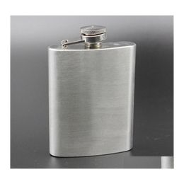 Hip Flasks Portable Barware Flask Flagon High Quality Wine Whisky Pot Bottle Drinkware Stainless Steel Drop Delivery Home Garden Kit Dhqgj