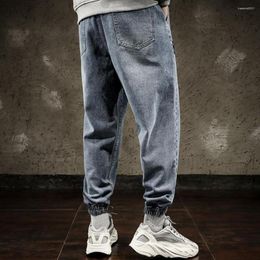 Men's Pants Chic Hip Hop Ankle Length Men Elastic Waistband Male Harem Jogging Versatile