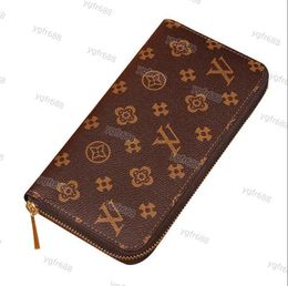 Portafoglio a cerniera singola le carte più eleganti monete uomini porta con cartoncino in pelle Donne Designer Borse Borse Borsa