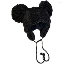 Berets Cute Big Ear Plush Cap For Children In Winter Soft Warm And Cold Proof Lei Feng Hat