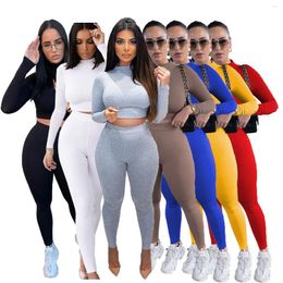 Women's Two Piece Pants Urban Leisure Elegant Multi-Color Optional 2023 Women's Tight Two-Piece Suit Running Sportswear Pajamas Yoga