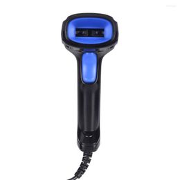 Handheld 1D Barcode Scanner CCD USB Wired Automatic Reader Anti- With Stand