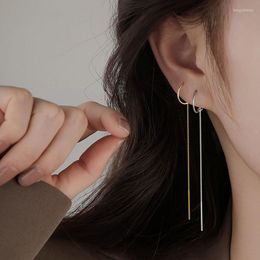 Dangle Earrings Women Elegent Long Tassel Line Chain Wire For Hanging Brincos Party Piercing Stud Daily Jewelry Gift Bijoux