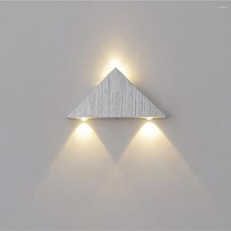 Wall Lamp Led Triangle Creative Light Multicolor Aluminium Alloy Fixtures Lamparas For Indoor Outdoor