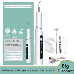 Oral Irrigators Other Hygiene 2022 Electric Dental Scaler Sonic Professional Calculus Remover Portable USB Charge Whiten Household Clean Tartar 221215