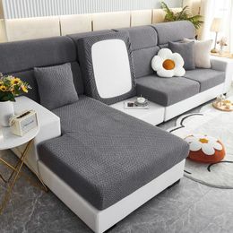Chair Covers Polar Fleece Sofa Seat Cushion Cover Stretch For Living Room Furniture Protector L Shaped Slipcover