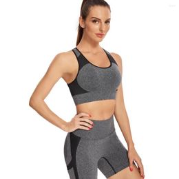 Running Sets European INS Yoga Shorts Seamless Knit Set Female Sense Sports Short Sleeve Fitness Suit