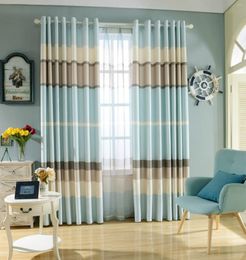 Curtain Curtains Fresh And Simple Velvet Printing Shading Finished Product Customization For Living Dining Room Bedroom