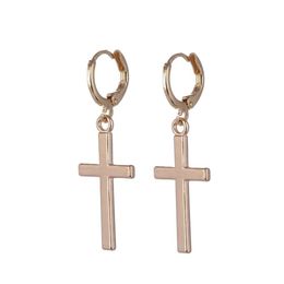 Dangle Chandelier Europe Fashion Jewelry Smooth Cross Earrings Mens Womens Drop Delivery Dhgoq