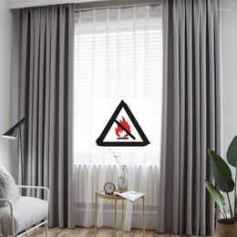 Curtain European Style Minimalist Curtains For Living Room Blackout Flame Retardant Anti Fire Bedroom Window Shower Door Divider