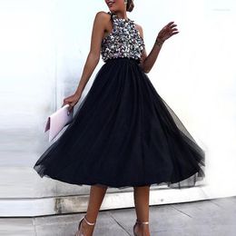 Casual Dresses Short Prom 2023 Women Sexy Sleeveless Sequins Fashion Streetwear Lace Elegant Formal Gowns Night Vestidos