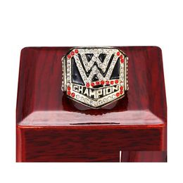 Three Stone Rings Jewellery World Wrestling Entertainments Championship Ring Fans Gifts Size 11 Low Price Man Drop Delivery Dhjvf